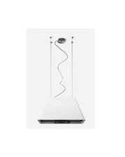 Dunstabzugshaube Inselhaube 60 cm Elica Ikona Light PRF0165083 Weiß Umluft