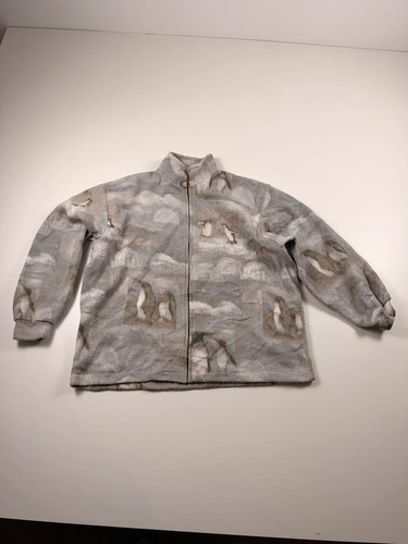 Vintage fleece jacke - fleece, pinguine