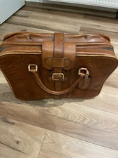 Vintage Leder Koffer | Braun | Größe ca. 50 x 40 x 15 cm 