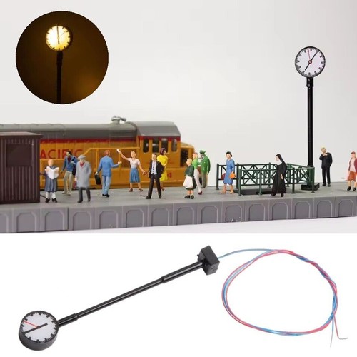 Bahnhofsuhr uhr mit led - h0,