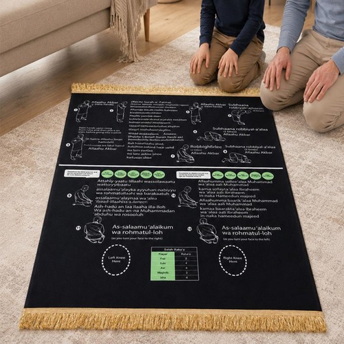 Interaktiver gebetsteppich mit - interaktiver,