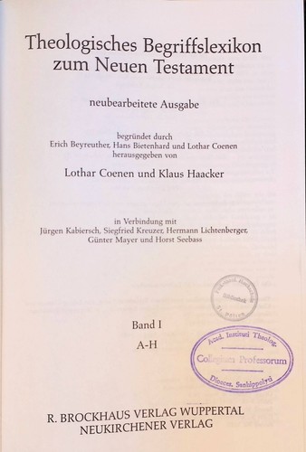 Theologisches begriffslexikon - theologisches,