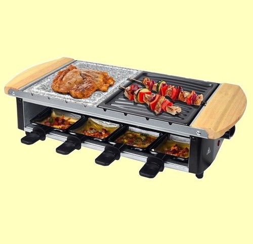 Edelstahl raclette uri für - für, 8