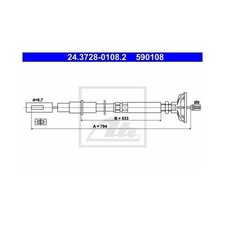 ATE Kupplungsseil für VW
