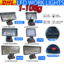 Für Makita Li-ion Akku LED Arbeitsleuchte 18V Strahler Licht Taschenlampe 1-10er