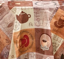 PVC Tischdecke Cappuccino braun Wachstuch Eckig Länge&Breite wählbar abwaschbar