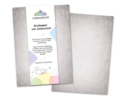 Briefpapier grau briefbogen - briefpapier,