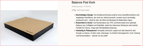Deuser balance pad - pad, kork