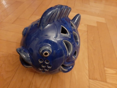 Windlicht fisch aus dicker - windlicht,