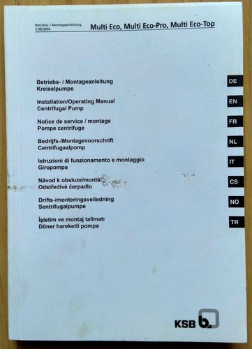 Ksb betriebs montageanleitung - ksb, betriebs-