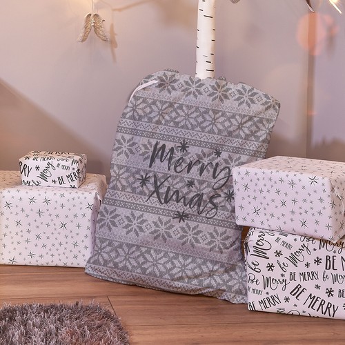 Weihnachtsmann sack grau - sack, &