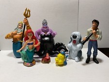 Disney Arielle die Meerjungfrau Disney Store 7 x Figur komplett mit Eric,Triton