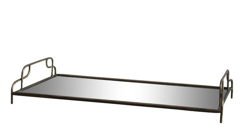 Spiegeltablett 40cm metall - spiegeltablett,