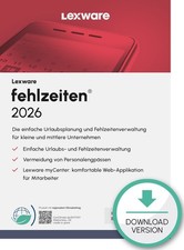 LEXWARE fehlzeiten basis 2026