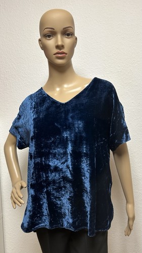 Laurel damen shirt blau - blau, samt