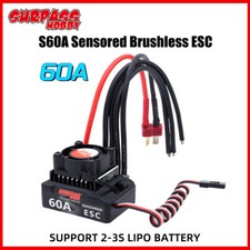 SURPASS HOBBY 60A Brushless ESC 6V/3A BEC für 1/10 1/12 RC Car 380 390 540 Motor