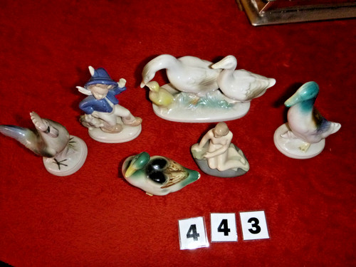 6 porzellanfiguren - (443),