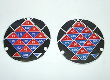 Schild für Haupt- und Vorschubgetriebe neu für Macmon ALG200  Fräsmaschine