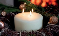 XL Dreidochtkerze Mehrdocht