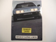 Renault Alpine A 310 V6 Prospekt Brochure