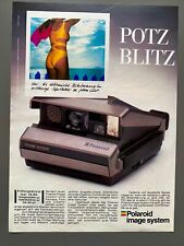Polaroid Sofortbild Kamera Image System Original 1987 Vintage Advert Werbung