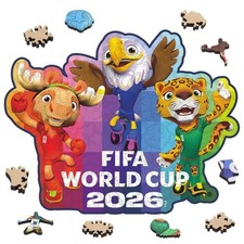 WM Maskottchen Holz Puzzle 200