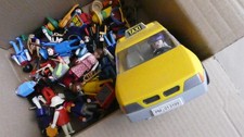 Playmobil Konvolut Fahrzeug Taxi und viele Figuren Paket