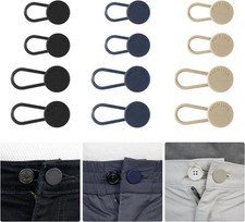 12 Stück Knopfverlängerung für Hosen, RichLuck Hosenbunderweiterung, Ve