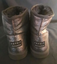 Boots Esprit Chunks Stieflette schwarz metallic Gr. 40 gefüttert