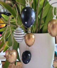 12 x Plastikeier 4cm Metallic