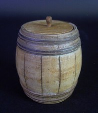 - alte  Holzdose - Holz Fass