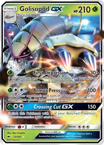 Golisopod holo ultra - gx, rare