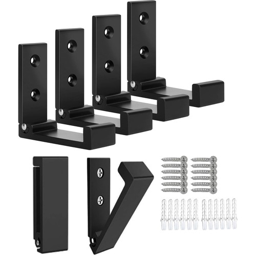 Kleiderhaken wand schwarz 6er - wand,
