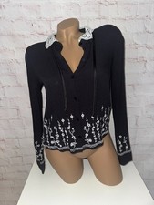 H&M Divided Bluse schwarz mit