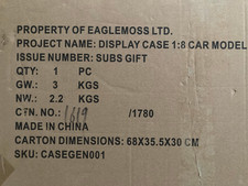 Original Eaglemoss Zurück in die Zukunft DeLorean Vitrine Display Case NEU & OVP
