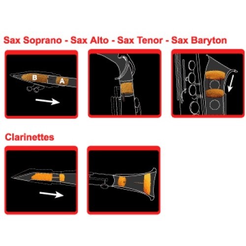 Saxmute dämpfer - saxmute, f