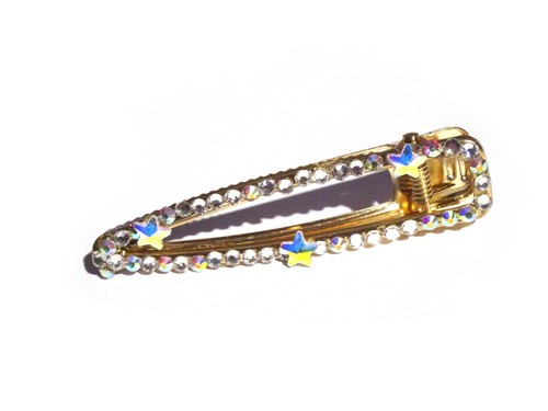 Haarklemme goldf strass - goldf,