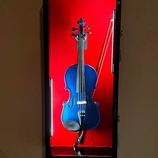 Violin display case - case, light