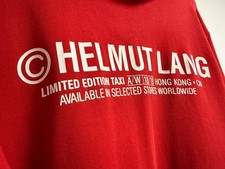 Helmut Lang TAXI Hoodie – Hong Kong Edition (AW 18/19) – Rot, XL – Limited