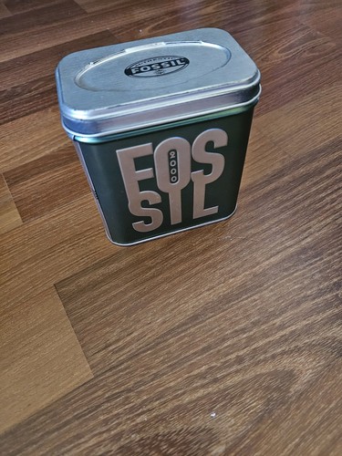 Blechdose mit deckel fossil - deckel,