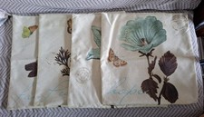 4 Kissenbezüge Sofakissen 45 cm blaue Blumen