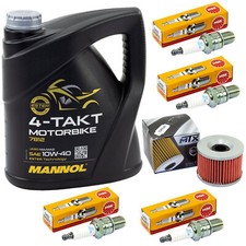 Inspektion Set Öl 4L für Kawasaki Z 1000 J R K Z 750 1981-83 Ölfilter Zündkerzen