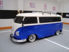 1:18 VW T1 Party Radio Bus Tiefer Tuning mit Echt Alu Felgen Radio USB MP3