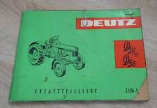 Deutz Schlepper D50S + D55 (F4L712) Ersatzteilliste