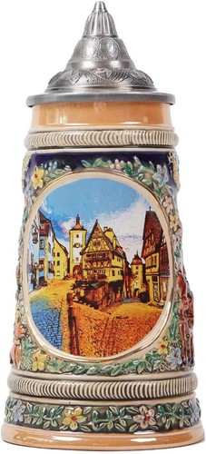 Bierkrug mit deckel - bierkrug,
