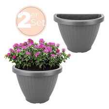 2er Set Blumentopf Wand Blumen