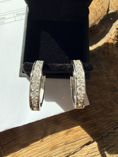 Diamant creolen 585 weissgold - diamant-,