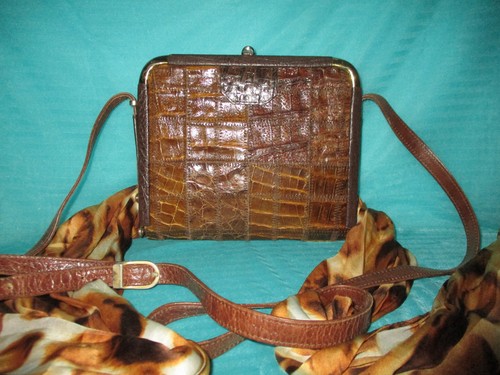 Vintage echt kroko - vintage,