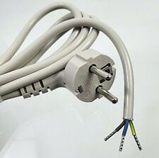 Stromkabel mit Stecker Strom Anschlusskabel Schuko Zuleitung 3x0,75mm² 1,7m Grau