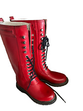 !!!    Damen Gummistiefel ILSE JACOBSEN Gr. 36 rot Schnürstiefel Damenstiefel